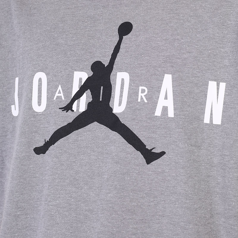 мужская серая футболка Jordan Air Wordmark Tee CK4212-092 - цена, описание, фото 2
